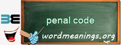 WordMeaning blackboard for penal code